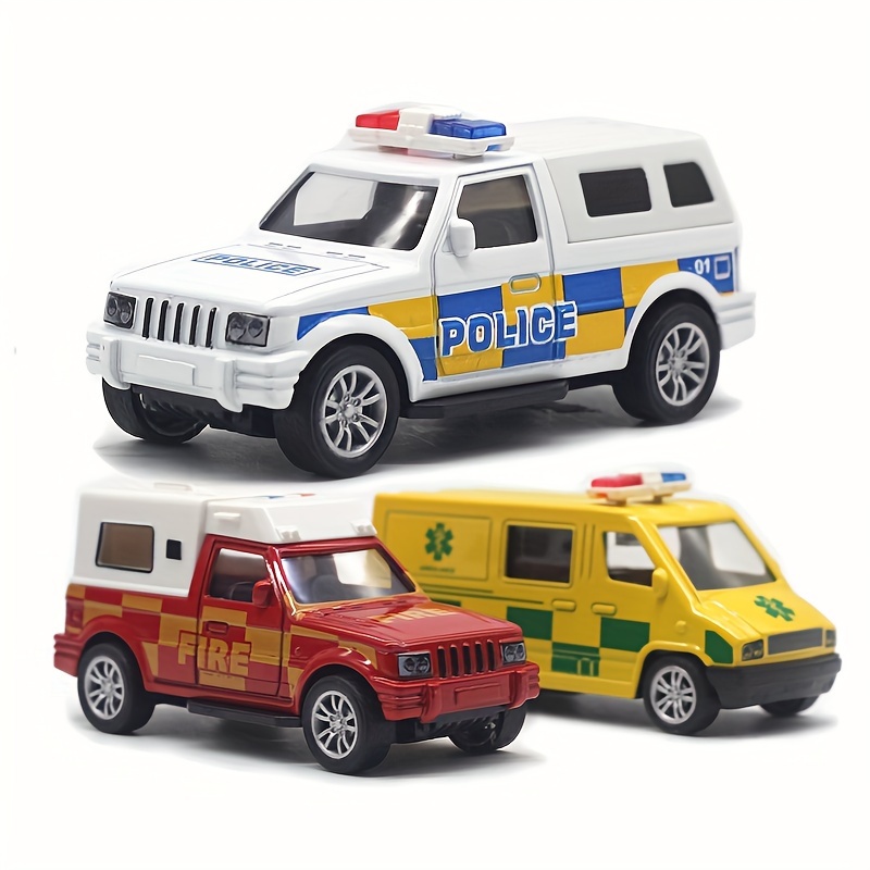 1:43 Premium Metal Alloy UK Emergency Vehicle Toy Set